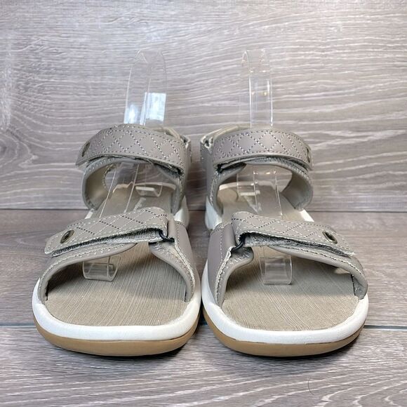 Eddie Bauer Rosecliff Women’s Sz 8 Taupe Gray Slingback Hook & Loop Sport Sandal - Picture 2 of 10
